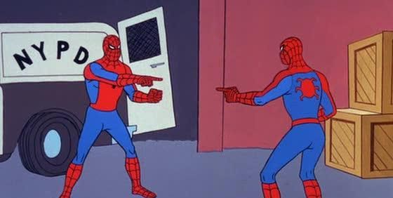 Spider Man Double meme template