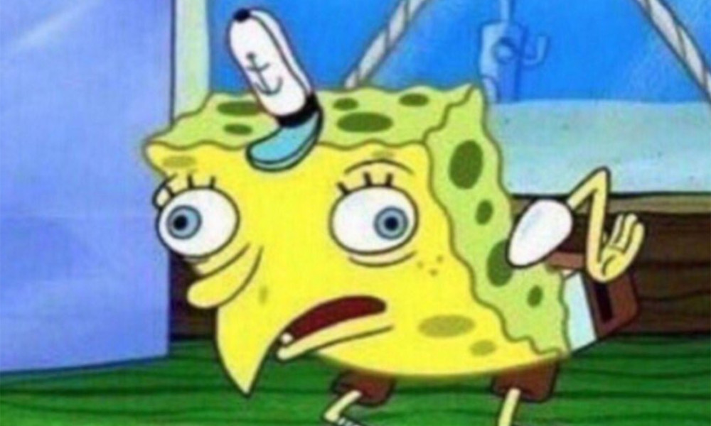 Spongebob Stupid meme template