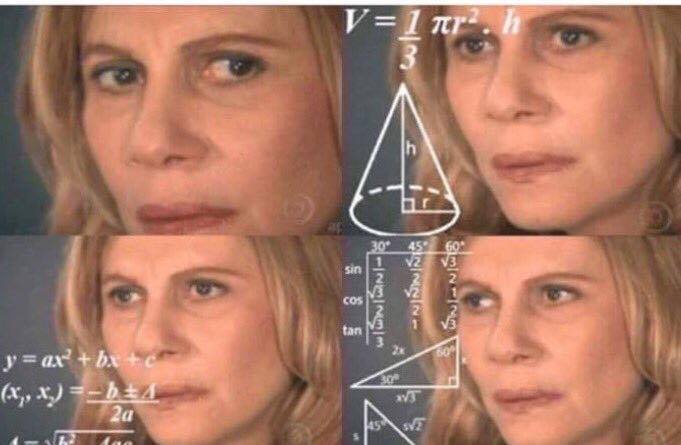 Math Lady Confused Lady meme template
